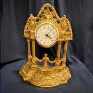 Vintage Brass German Imperial Dorato Clock